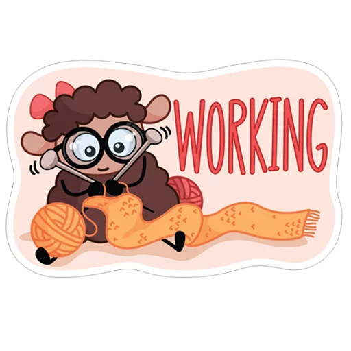 Sticker Овечка Лана - 2