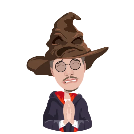 human face smile costume hat