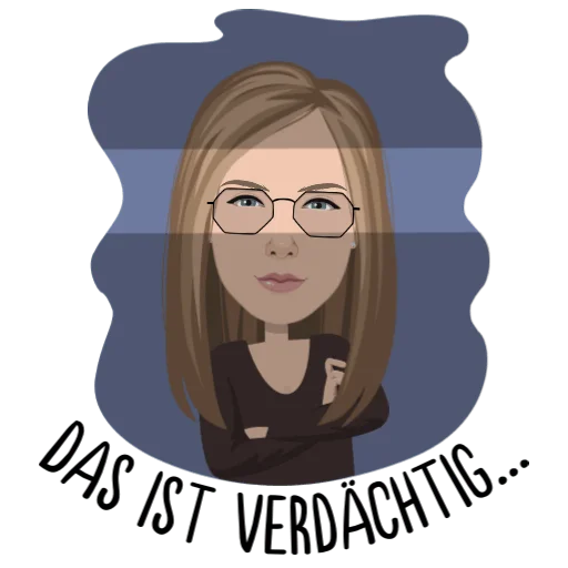 glasses cartoon human face