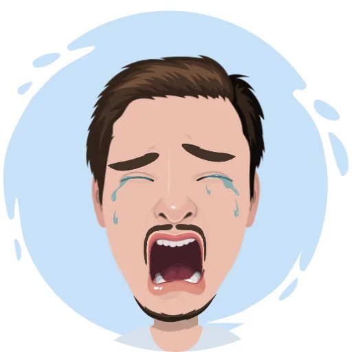 jaw cartoon illustration