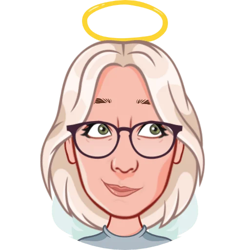 sketch glasses human face