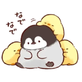 Стикер soft and cute penguin 01 - 3