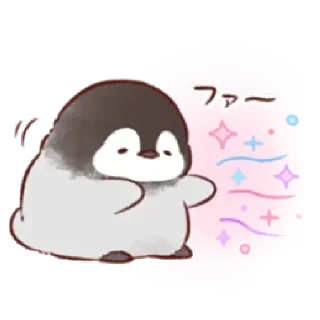 Стикер soft and cute penguin 01 - 9
