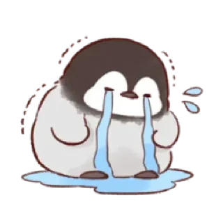 Стикер soft and cute penguin 01 - 11