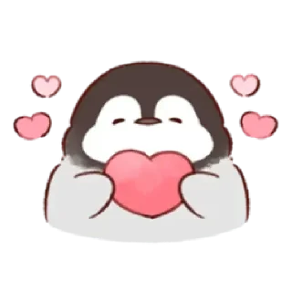 Стикер soft and cute penguin 01 - 7