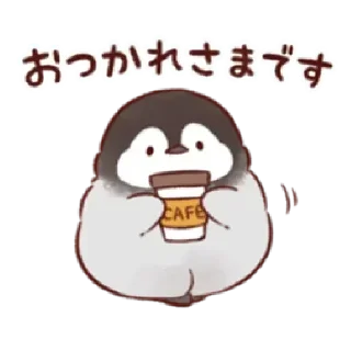 Стикер soft and cute penguin 01 - 0