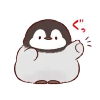 Стикер soft and cute penguin 01 - 5