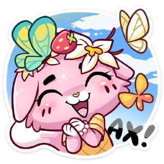 Sticker @Stick4gram | Клубничная Ванилька - 1