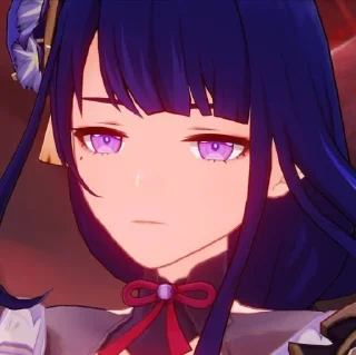 Стикер Яэ Мико~Баал @No_emotionsQW @Ctikerubot - 10