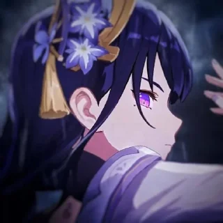 Стикер Яэ Мико~Баал @No_emotionsQW @Ctikerubot - 1