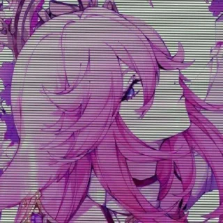 Стикер Яэ Мико~Баал @No_emotionsQW @Ctikerubot - 11