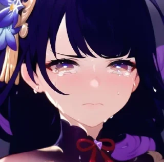 Стикер Яэ Мико~Баал @No_emotionsQW @Ctikerubot - 4