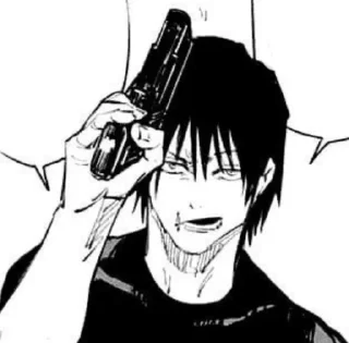 Стикер Tᴏᴊɪ Fᴜsʜɪɢᴜʀᴏ. Mᴀɴɢᴀ. (@Hol4low). - 1