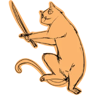 Стикер Mad_cat @takvyshlo_tg - 1