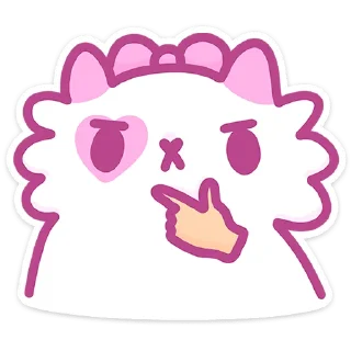 Стикер Кошечка Смешнявка :: @stickroom - 2