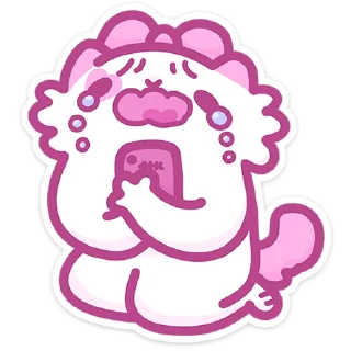 Стикер Кошечка Смешнявка • @TgSticker - 2