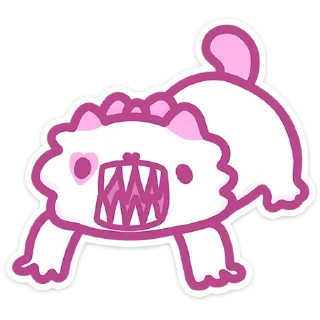 Стикер Кошечка Смешнявка • @TgSticker - 6