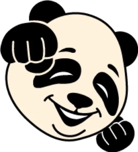 Стикер Панда @modnyashki_vip - 6