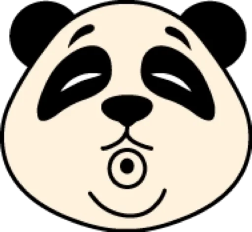 Стикер Панда @modnyashki_vip - 5