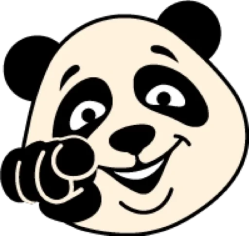 Стикер Панда @modnyashki_vip - 3