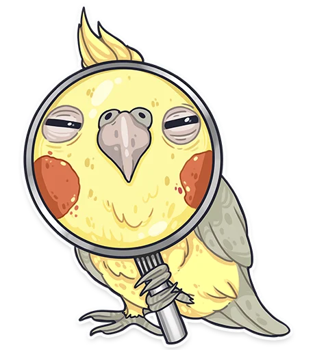 Sticker ПАПУГИ by @kotypic - 10