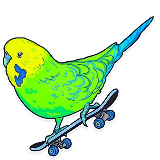 Sticker ПАПУГИ by @kotypic - 9