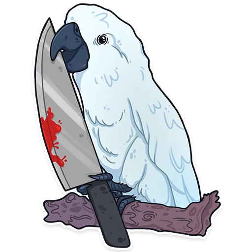 Sticker ПАПУГИ by @kotypic - 6