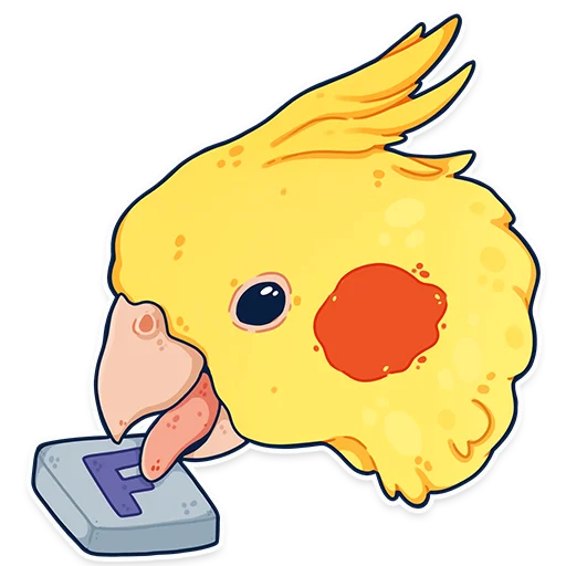 Sticker ПАПУГИ by @kotypic - 5
