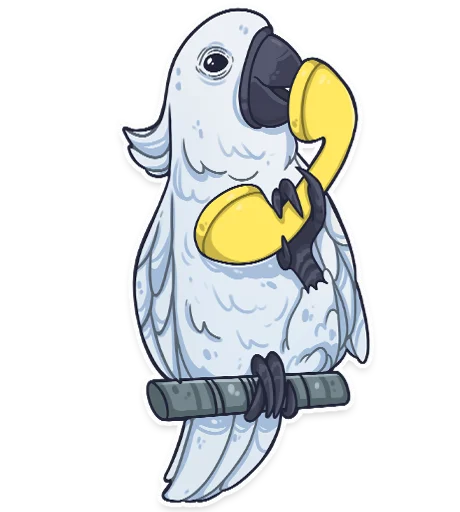 Sticker ПАПУГИ by @kotypic - 4
