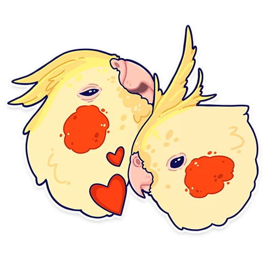 Sticker ПАПУГИ by @kotypic - 2