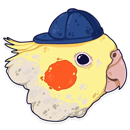 Sticker ПАПУГИ by @kotypic - 1