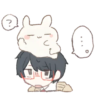 Sticker Мальчишки Токидоки @Nyasticks - 9