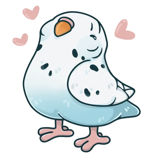 Sticker parrot_dlue_sweeties - 1