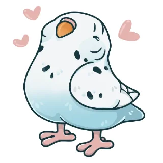 Sticker Попуг Пупсик @kiskina_risuet - 5