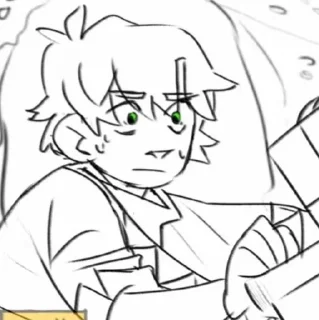 Sticker попугайчик киннит - 11