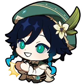 Стикер Набор Паймон 2 @nyasticks - 6