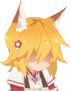 Стикер Sewayaki Kitsune no Senko-san @anime_stickerr - 10