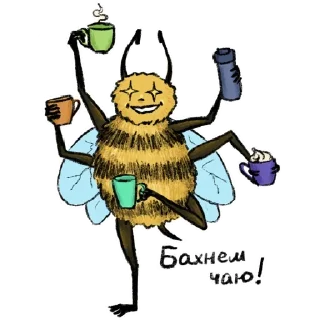 Стикер Пчолиные стикера @anime4_arts - 5