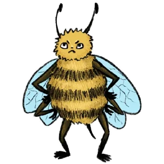 Стикер Пчолиные стикера @anime4_arts - 11