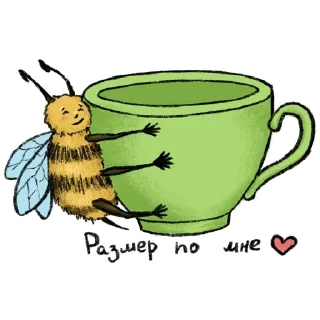 Стикер Пчолиные стикера @anime4_arts - 4