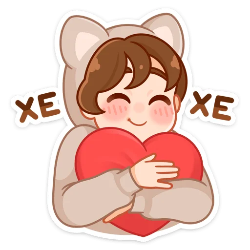 Sticker peachyandchoco_vk - 1