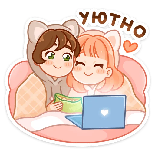 Стикер peachyandchoco_vk - 1