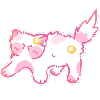 Стикер пичи котятки by @peachytatts - 9