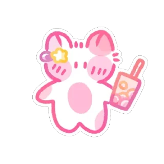 Стикер пичи котятки by @peachytatts - 7