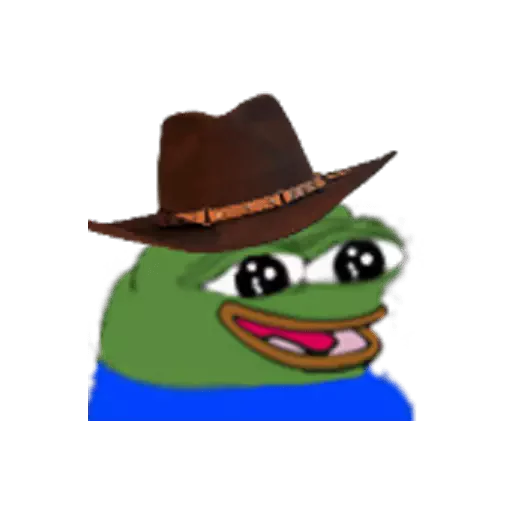 cartoon smile cowboy hat