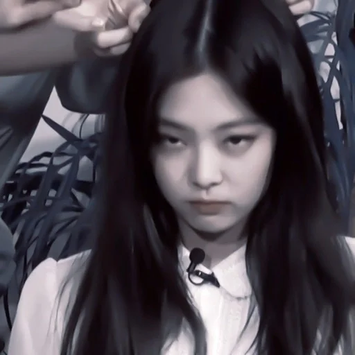 person human face black hair