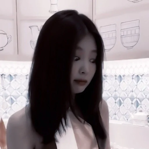 person black hair lip