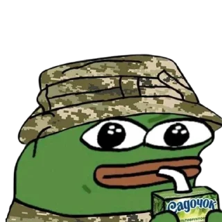 Sticker Жабка Пепе в ЗСУ - 1
