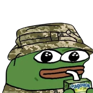 Sticker Жабка Пепе в ЗСУ - 8