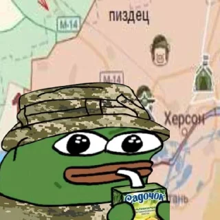 Sticker Жабка Пепе в ЗСУ - 6
